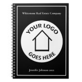 Benutzerdefiniertes Firmenlogo für Real Anwesen Notizblock (Vorderseite)