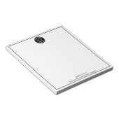 Benutzerdefiniertes Firmenlogo für Real Anwesen Notizblock (angewinkelt)