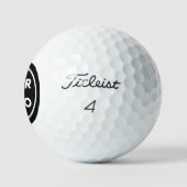 Benutzerdefiniertes Firmenlogo für Schwarze Premiu Golfball (Logo)
