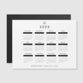 Benutzerdefiniertes Firmenlogo für Schwarzweiß 202 Magneteinladung (Vorne/Hinten)