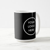 Benutzerdefiniertes Firmenlogo gebrandet Kaffeetasse (VorderseiteRechts)