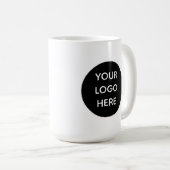 Benutzerdefiniertes Firmenlogo gebrandet Kaffeetasse (VorderseiteRechts)