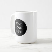 Benutzerdefiniertes Firmenlogo gebrandet Kaffeetasse (Vorderseite Links)