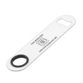 Benutzerdefiniertes Firmenlogo Geschäftliches Werb Speed Flaschenöffner (Rückseite Schrägansicht)