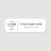Benutzerdefiniertes Firmenlogo Geschäftslogo Namensschild (Vorderseite)