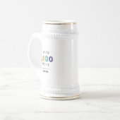 Benutzerdefiniertes Firmenlogo-Geschenk Bierglas (Vorderseite Links)