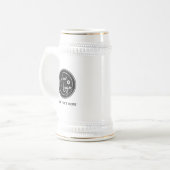 Benutzerdefiniertes Firmenlogo-Geschenk Bierglas (Vorderseite Links)