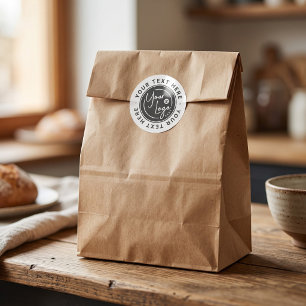 Benutzerdefiniertes Firmenlogo-Geschenk Runder Aufkleber