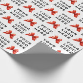 Benutzerdefiniertes Firmenlogo Geschenkpapier (Ecke)