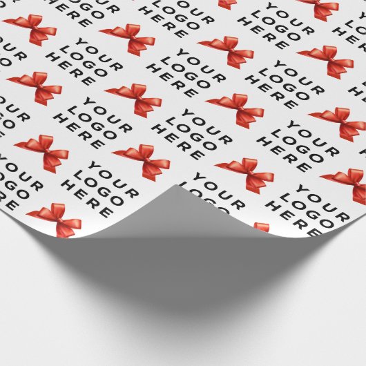 Benutzerdefiniertes Firmenlogo Geschenkpapier (Ecke)
