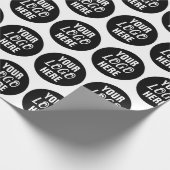 Benutzerdefiniertes Firmenlogo Geschenkpapier (Ecke)