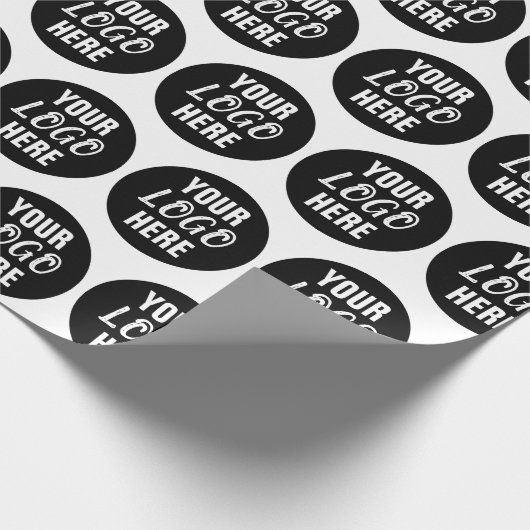 Benutzerdefiniertes Firmenlogo Geschenkpapier (Ecke)