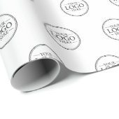 Benutzerdefiniertes Firmenlogo Geschenkpapier (Rolleneckpunkt)