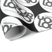 Benutzerdefiniertes Firmenlogo Geschenkpapier (Rolleneckpunkt)