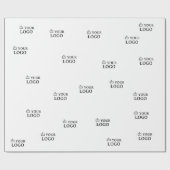 Benutzerdefiniertes Firmenlogo  Geschenkpapier (Flach)