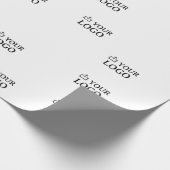 Benutzerdefiniertes Firmenlogo  Geschenkpapier (Ecke)