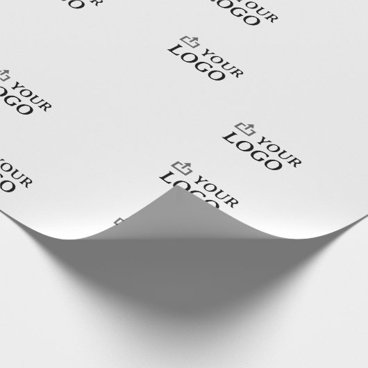 Benutzerdefiniertes Firmenlogo  Geschenkpapier (Ecke)