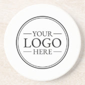 Benutzerdefiniertes Firmenlogo Getränkeuntersetzer (Vorne)