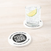 Benutzerdefiniertes Firmenlogo Getränkeuntersetzer (Seite)