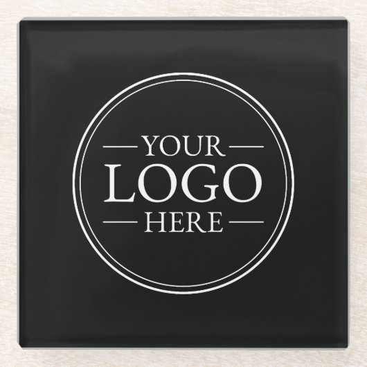 Benutzerdefiniertes Firmenlogo Glasuntersetzer (Vorderseite)