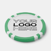 Benutzerdefiniertes Firmenlogo Green 25 Value Game Pokerchips (Einzeln)