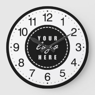 Benutzerdefiniertes Firmenlogo Große Wanduhr