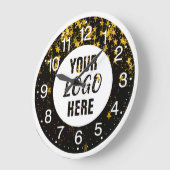 Benutzerdefiniertes Firmenlogo Große Wanduhr (Winkel)
