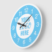 Benutzerdefiniertes Firmenlogo Große Wanduhr (Winkel)