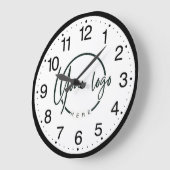 Benutzerdefiniertes Firmenlogo Große Wanduhr (Winkel)