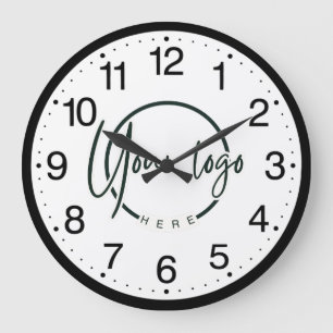 Benutzerdefiniertes Firmenlogo Große Wanduhr