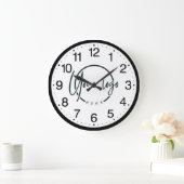Benutzerdefiniertes Firmenlogo Große Wanduhr (Zuhause)