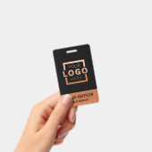 Benutzerdefiniertes Firmenlogo Großer Strichcode M Ausweis (Handheld)