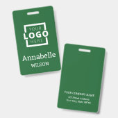 Benutzerdefiniertes Firmenlogo Grundlegender Name  Ausweis (Vorder- & Rückseite)
