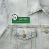 Benutzerdefiniertes Firmenlogo Grundlegender Name  Namensschild (Beispiel)