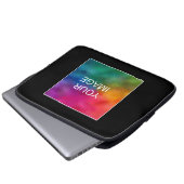 Benutzerdefiniertes Firmenlogo hier Modernes Templ Laptopschutzhülle (Vorne Knopf)