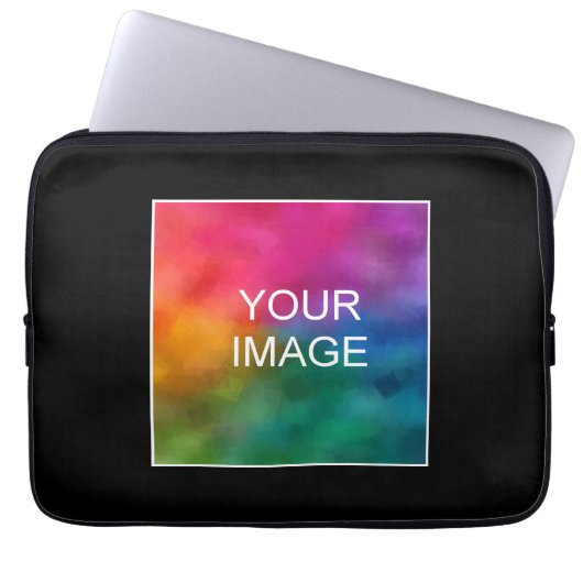 Benutzerdefiniertes Firmenlogo hier Modernes Templ Laptopschutzhülle (Vorderseite)