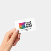 Benutzerdefiniertes Firmenlogo hier QR-Muster Ausweis (Handheld)