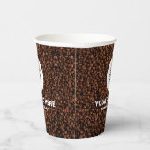 Benutzerdefiniertes Firmenlogo hier Text-Marketing Pappbecher (Rechts)