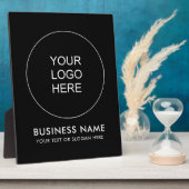 Benutzerdefiniertes Firmenlogo hier Vorlage Modern Fotoplatte (Seite)