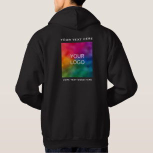 Benutzerdefiniertes Firmenlogo Hinzufügen von Text Hoodie