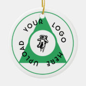 Benutzerdefiniertes Firmenlogo Keramik Ornament (Vorne)