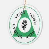 Benutzerdefiniertes Firmenlogo Keramik Ornament (Links)