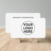 Benutzerdefiniertes Firmenlogo: Klassisches Schwar Visitenkarte