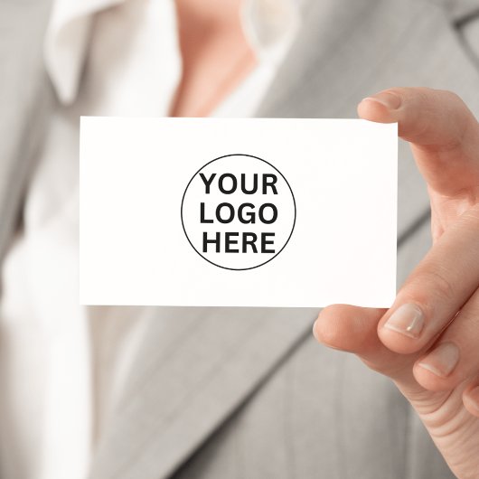 Benutzerdefiniertes Firmenlogo: Klassisches Schwar Visitenkarte