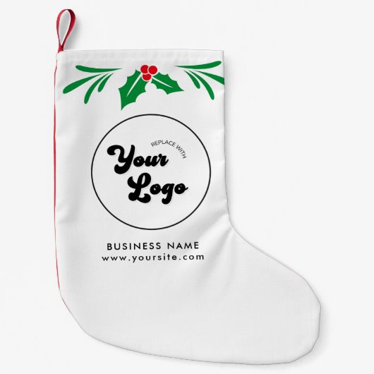 Benutzerdefiniertes Firmenlogo Kleiner Weihnachtsstrumpf (Vorderseite)