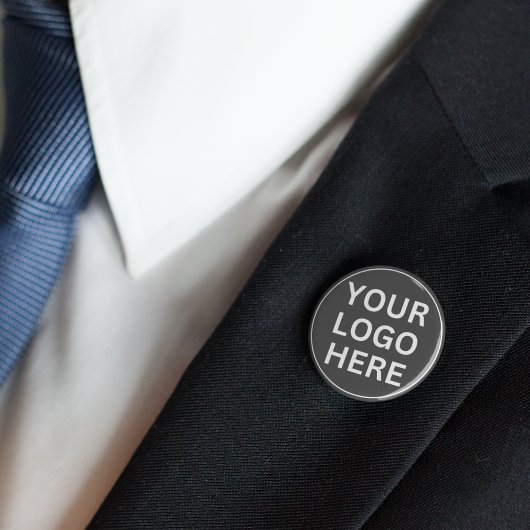 Benutzerdefiniertes Firmenlogo l Graues Coworking- Button