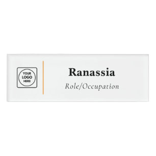 Benutzerdefiniertes Firmenlogo Magnetisches Namens Namenschild