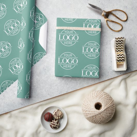 Benutzerdefiniertes Firmenlogo Markenpromotion Tea Geschenkpapier (Kunsthandwerk)