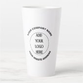 Benutzerdefiniertes Firmenlogo  Milchtasse (Vorderseite)