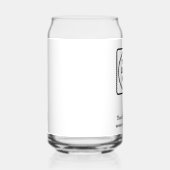 Benutzerdefiniertes Firmenlogo | Minimales moderne Dosenglas (Rechts)